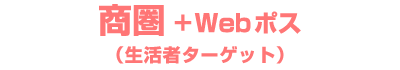 商圏+Webポス（生活者ターゲット）